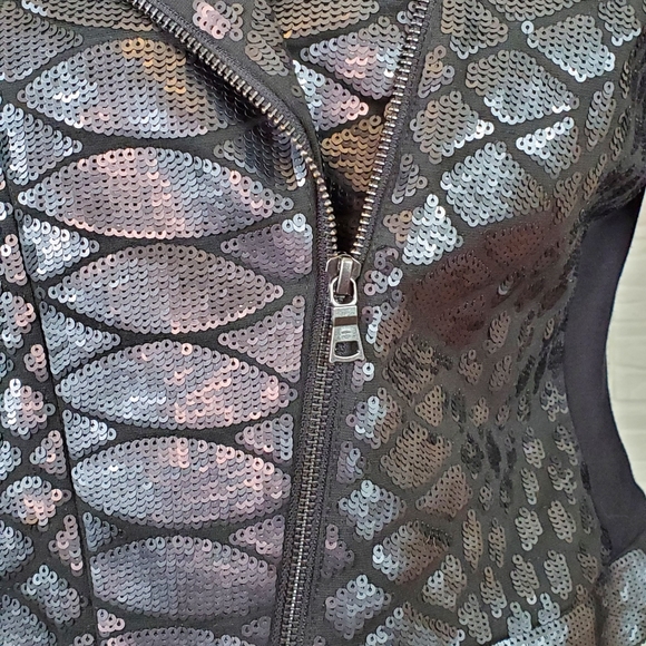 Black Matt sequin jacket - Picture 7 of 12